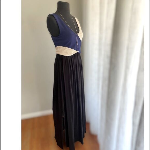 Anthropologie Maeve Elysian Color Block Maxi Dress - Picture 11 of 16